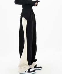 Miniministore（ミニミニストア）の「スウェットパンツサイド切り替ワイドパンツ（スウェットパンツ）」