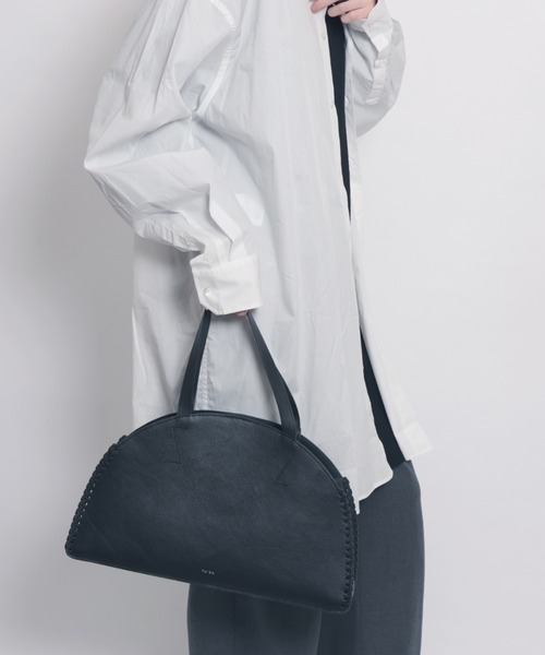 YArKA（ヤーカ）の「【YArKA/ヤーカ】real leather lace up boston bag [lumm] / リアルレザーレースアップデザインボストンバッグ（ボストンバッグ・メンズ・ブラック・FREE）」の18枚目の写真