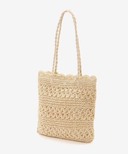 MAJESTIC LEGON(マジェスティックレゴン)の「フラワーペーパーバッグ(ショルダーバッグ・レディース・アイボリー・FREE)」の4枚目の写真