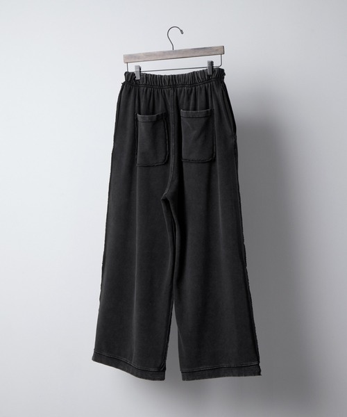 RUUBON（ルーボン）の「【RUUBON】deep tuck wide sweat pants / ディープタックワイドスウェットパンツ（スウェットパンツ・メンズ・ブラック/グレー・L/M/S）」の11枚目の写真