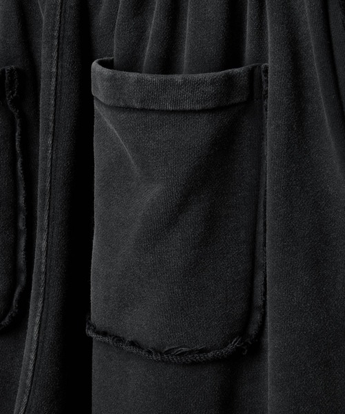 RUUBON（ルーボン）の「【RUUBON】deep tuck wide sweat pants / ディープタックワイドスウェットパンツ（スウェットパンツ・メンズ・ブラック/グレー・L/M/S）」の16枚目の写真