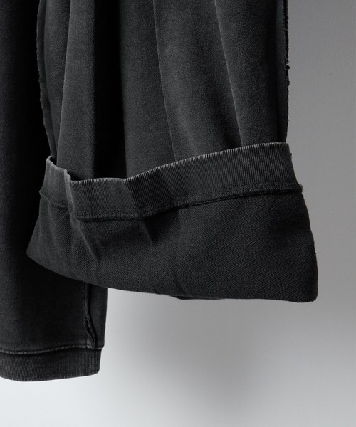 RUUBON（ルーボン）の「【RUUBON】deep tuck wide sweat pants / ディープタックワイドスウェットパンツ（スウェットパンツ・メンズ・ブラック/グレー・L/M/S）」の19枚目の写真