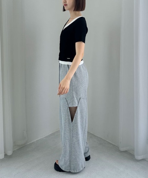 archives（アルシーヴ）の「Ｖネックレイヤードニットアンサンブル（アンサンブル・レディース・ブラック/イエロー/ブルー・MEDIUM）」の21枚目の写真