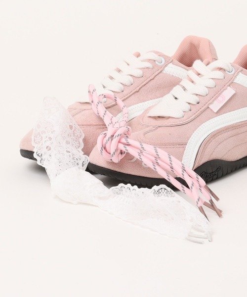 Sibra（シブラ）の「遊び心くすぐる刺繍×レトロカラーのヴィンテージ風スニーカー（スニーカー・レディース・ブラウン/レッド/ブルー/ピンク・L/M/S/24/23.5/23/22.5/24.5）」の5枚目の写真