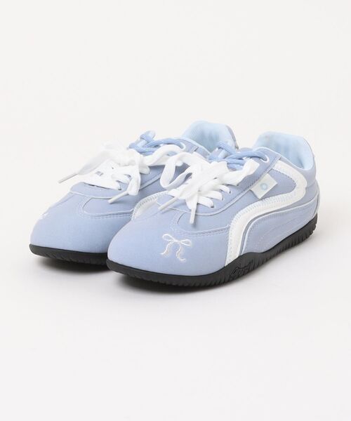 Sibra（シブラ）の「遊び心くすぐる刺繍×レトロカラーのヴィンテージ風スニーカー（スニーカー・レディース・ブラウン/レッド/ブルー/ピンク・L/M/S/24/23.5/23/22.5/24.5）」の13枚目の写真