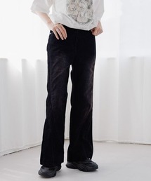 Anui | 【UNISEX/3サイズ展開】ベルベットフレアデニム(デニムパンツ)