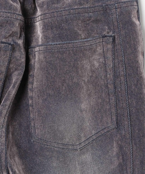 Anui（アニュイ）の「【UNISEX/3サイズ展開】ベルベットフレアデニム（デニムパンツ・レディース・ブルー/ブラック・SMALL/MEDIUM/LARGE）」の5枚目の写真