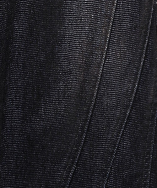 Anui（アニュイ）の「【UNISEX/3サイズ展開】ベルベットフレアデニム（デニムパンツ・レディース・ブルー/ブラック・SMALL/MEDIUM/LARGE）」の8枚目の写真
