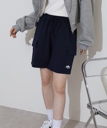 ミニ裏毛 ロゴ カーゴ ハーフパンツ