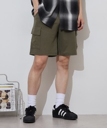 ミニ裏毛 ロゴ カーゴ ハーフパンツ