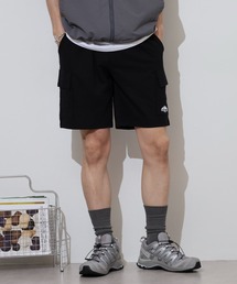 ミニ裏毛 ロゴ カーゴ ハーフパンツ