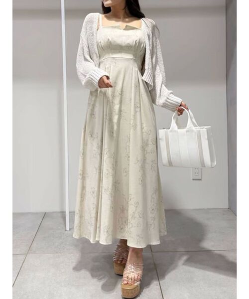 MERCURYDUO（マーキュリーデュオ）の「透かし編みラメボレロカーディガン（カーディガン/ボレロ・レディース・オフホワイト・FREE）」の10枚目の写真