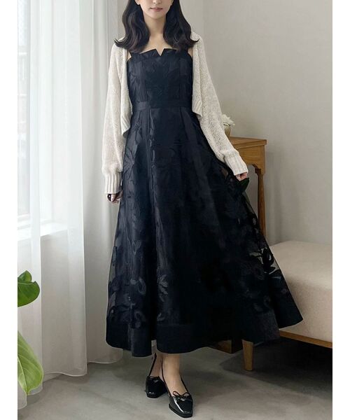 MERCURYDUO（マーキュリーデュオ）の「透かし編みラメボレロカーディガン（カーディガン/ボレロ・レディース・オフホワイト・FREE）」の18枚目の写真