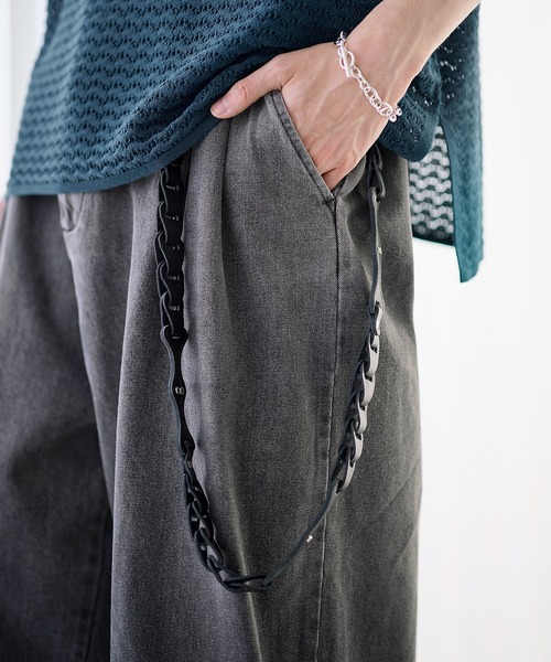 ETELIO（エテリオ）の「本革サークルパーツレザーウォレットチェーン（ウォレットチェーン・メンズ・ブラック・FREE）」の8枚目の写真