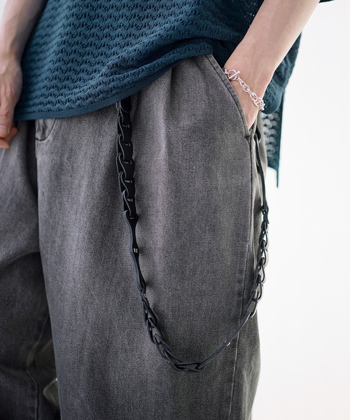 ETELIO（エテリオ）の「本革サークルパーツレザーウォレットチェーン（ウォレットチェーン・メンズ・ブラック・FREE）」の9枚目の写真