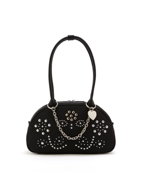 Casselini（キャセリーニ）の「Casselini(キャセリーニ)スタッズナイロンボストン（ボストンバッグ・レディース・ブラウン/ブラック・FREE）」の12枚目の写真