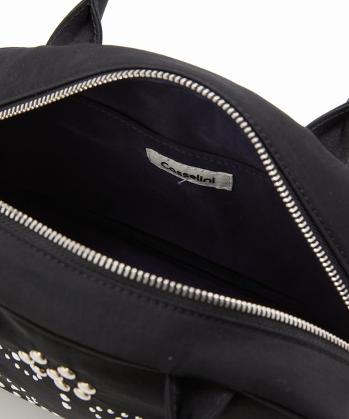 Casselini（キャセリーニ）の「Casselini(キャセリーニ)スタッズナイロンボストン（ボストンバッグ・レディース・ブラウン/ブラック・FREE）」の13枚目の写真