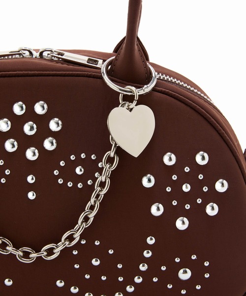 Casselini（キャセリーニ）の「Casselini(キャセリーニ)スタッズナイロンボストン（ボストンバッグ・レディース・ブラウン/ブラック・FREE）」の22枚目の写真