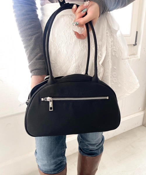 Casselini（キャセリーニ）の「Casselini(キャセリーニ)スタッズナイロンボストン（ボストンバッグ・レディース・ブラウン/ブラック・FREE）」の11枚目の写真