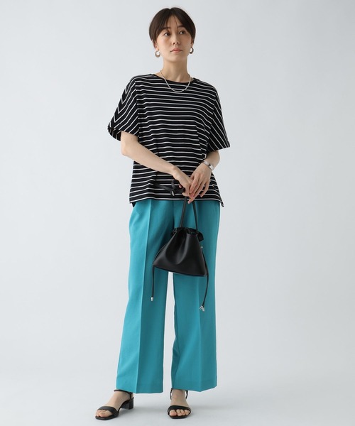 Elura（エルーラ）の「サキソニー風セミフレアパンツ＜低身長サイズあり＞ / 451132（その他パンツ・レディース・ブラウン系その他/ブラック/グリーン系その他4・FREE(S)/MEDIUM/LARGE）」の11枚目の写真