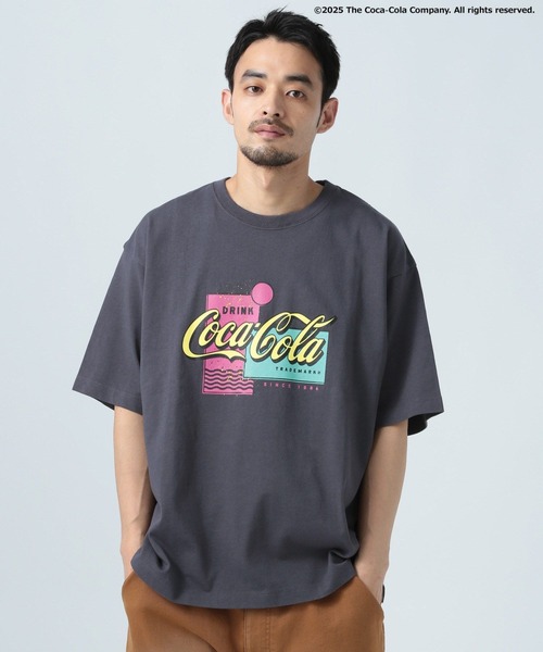80s USA製 コカコーラ プリント 半袖 Tシャツ メンズ L / 古着