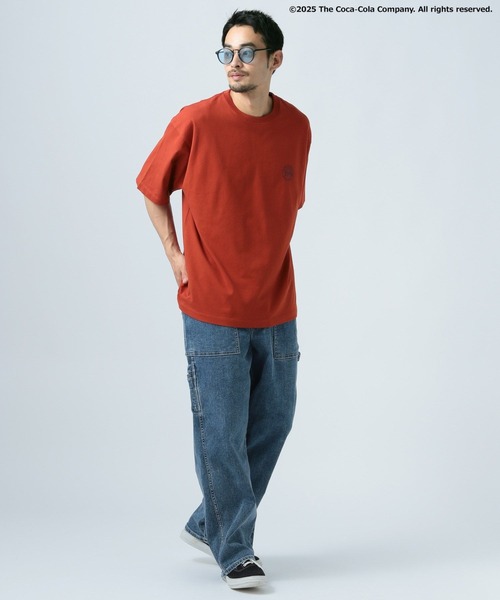 Coca Cola（コカコーラ）の「【Coca-Cola／BAYFLOW】USAコットンプリント半袖Tシャツ（Tシャツ/カットソー・メンズ・チャコール/レッド・MEDIUM/LARGE）」の13枚目の写真