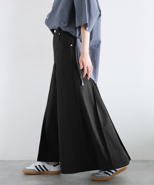 RAGEBLUE（レイジブルー）の「ボックスプリーツチノスカート（スカート・レディース・ブラウン/ホワイト/ブラック・FREE）」の11枚目の写真