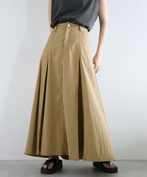 RAGEBLUE（レイジブルー）の「ボックスプリーツチノスカート（スカート・レディース・ブラウン/ホワイト/ブラック・FREE）」の15枚目の写真