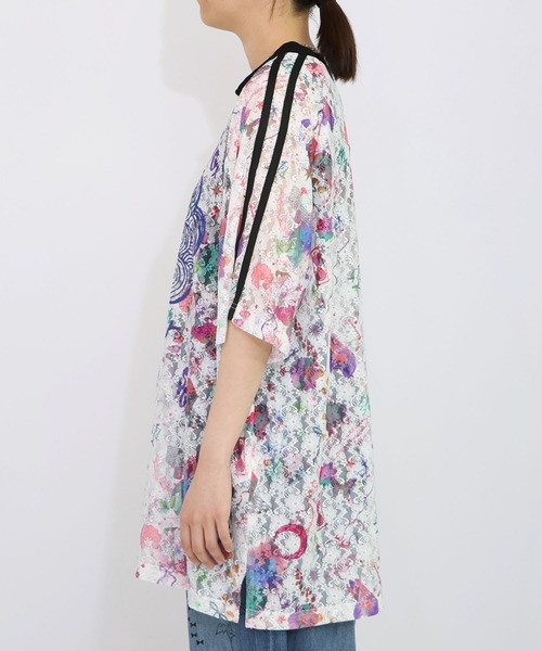 ScoLar(スカラー)の「152704:スカラーマーク×POP総柄レースチュニック(Tシャツ/カットソー・レディース・ブラック/グリーン/オフホワイト・M)」の12枚目の写真