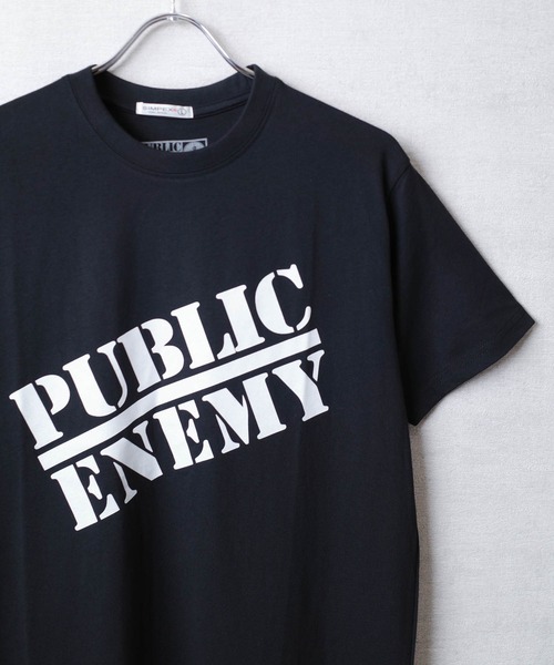 ROCK-OFF(ロックオフ)の「【ROCK-OFF】PUBLIC ENEMY LOGO T-SHIRTS(Tシャツ/カットソー・メンズ・ブラック・LARGE/X-LARGE/MEDIUM)」の1枚目の写真