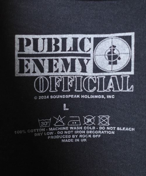 ROCK-OFF(ロックオフ)の「【ROCK-OFF】PUBLIC ENEMY LOGO T-SHIRTS(Tシャツ/カットソー・メンズ・ブラック・LARGE/X-LARGE/MEDIUM)」の8枚目の写真