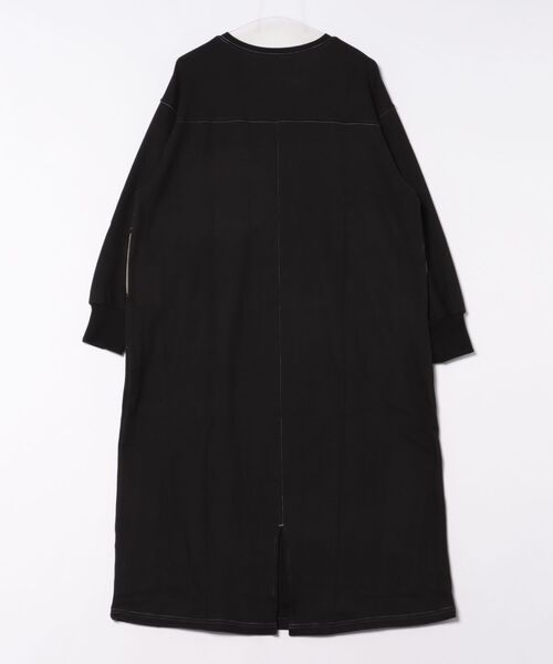 KRIFF MAYER Lady's Collection（クリフメイヤーレディースコレクション）の「【伸縮性･ストレッチ】もちのびワンピース（ワンピース・レディース・グレー/レッド/ダークブラウン/ブラック/ナチュラル/ダークブルー/カラフル・LARGE/MEDIUM）」の8枚目の写真