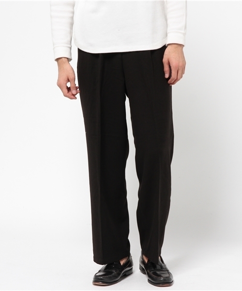 CIAOPANIC（チャオパニック）の「【Ciaopanic】TRストレッチワイドスラックスPT（その他パンツ・メンズ・グレー/ブラック・LARGE/MEDIUM）」の2枚目の写真