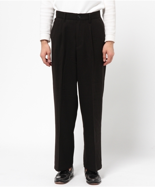 CIAOPANIC（チャオパニック）の「【Ciaopanic】TRストレッチワイドスラックスPT（その他パンツ・メンズ・グレー/ブラック・LARGE/MEDIUM）」の4枚目の写真