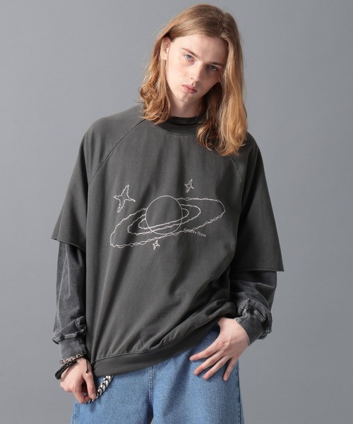 ajouter flow（アジューテフロー）の「【ajouter flow】universe pigment T shirt（Tシャツ/カットソー・メンズ・ピンク/ブラック・M/L）」の18枚目の写真