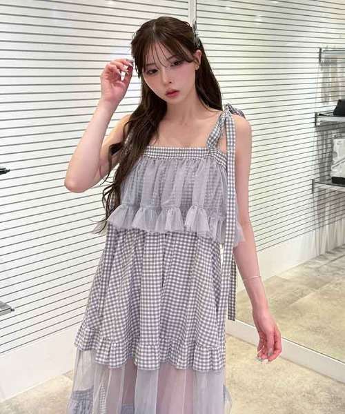 【未使用品】Fickle Bebe フリルティアードワンピース　アクシーズファム フリルティアードワンピース【二次予約】 | FICKLE BEBE