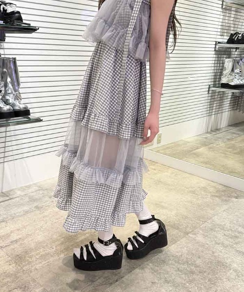 フリルティアードワンピース（ワンピース）｜FickleBebe