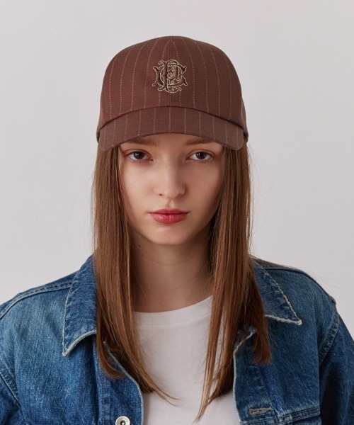Chapeau d' O（シャポードオー）の「Chapeau d' O  Autumn Emblem Cap / シャポードオー（キャップ・レディース・ワイン/ブラック/ホワイト・FREE）」の6枚目の写真