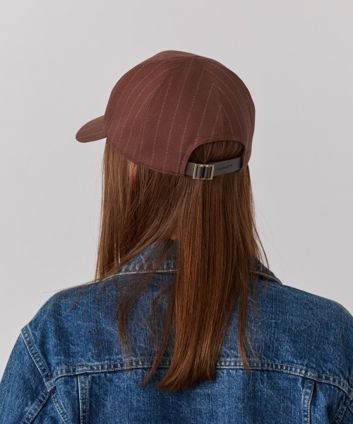 Chapeau d' O（シャポードオー）の「Chapeau d' O  Autumn Emblem Cap / シャポードオー（キャップ・レディース・ワイン/ブラック/ホワイト・FREE）」の8枚目の写真
