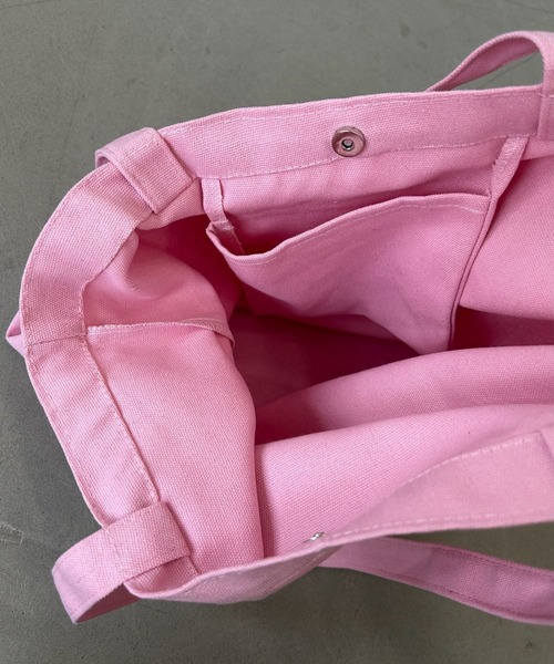 SANSeLF(サンセルフ)の「【SANSeLF】ロゴトートバッグ ビッグサイズ キャンバス saa25a027(トートバッグ・レディース・ピンク・FREE)」の7枚目の写真