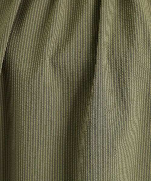 THE SHOP TK （ザ ショップ ティーケー ）の「フレアスリーブブラウス【二の腕カバー/UV/洗濯機OK】（シャツ/ブラウス・レディース・チャコール/ブルー系その他/カーキ・13/12）」の8枚目の写真