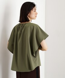 THE SHOP TK  | フレアスリーブブラウス【二の腕カバー/UV/洗濯機OK】(シャツ/ブラウス)