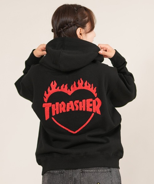 セール】THRASHER/スラッシャー ジップアップパーカー 254TH2PK051