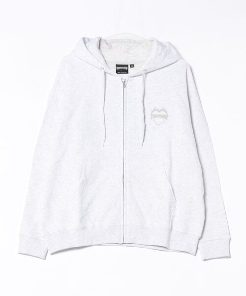 THRASHER(スラッシャー)の「THRASHER/スラッシャー ジップアップパーカー 254TH2PK051(パーカー・レディース・ホワイト×レッド/ホワイト×ホワイト/ブラック×レッド/ブラック×ブラック・M/L)」の8枚目の写真
