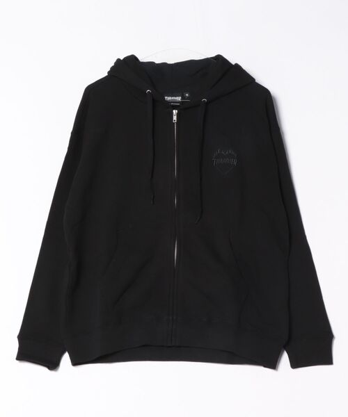 THRASHER(スラッシャー)の「THRASHER/スラッシャー ジップアップパーカー 254TH2PK051(パーカー・レディース・ホワイト×レッド/ホワイト×ホワイト/ブラック×レッド/ブラック×ブラック・M/L)」の9枚目の写真