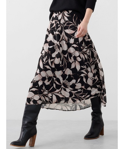 BANANA REPUBLIC FACTORY STOREシフォン ミディスカート