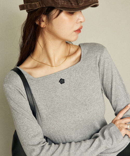 MARY QUANT × PUBLUX/マリークワント ワンポイント刺繍 2WAY 針抜き