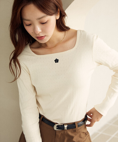 セール】MARY QUANT × PUBLUX/マリークワント ワンポイント刺繍 2WAY