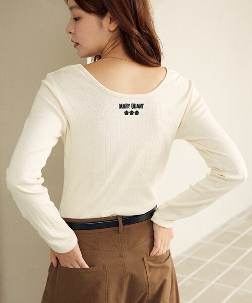 MARY QUANT × PUBLUX/マリークワント ワンポイント刺繍 2WAY 針抜き