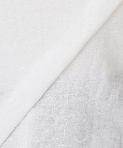 B.C STOCK（ベーセーストック）の「《追加6》手洗い可 / フレンチリネン2wayブラウス（シャツ/ブラウス・レディース・カーキ/ピンク/ホワイト/ブラックミックス/ブルー・FREE）」の9枚目の写真